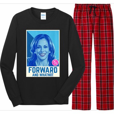 Kamala Harris Forward And Whatnot 2024 Presidential Long Sleeve Pajama Set