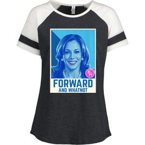 Kamala Harris Forward And Whatnot 2024 Presidential Enza Ladies Jersey Colorblock Tee