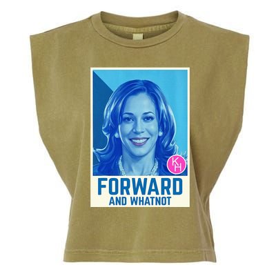 Kamala Harris Forward And Whatnot 2024 Presidential Garment-Dyed Women's Muscle Tee