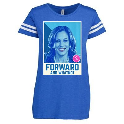 Kamala Harris Forward And Whatnot 2024 Presidential Enza Ladies Jersey Football T-Shirt