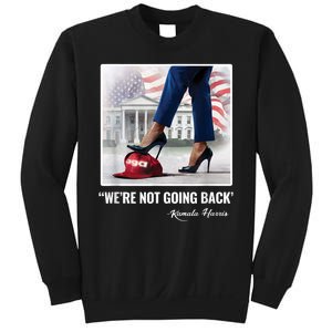 Kamala Harris For Women Were Not Going Back Vote Blue Sweatshirt