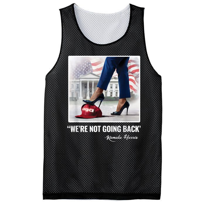 Kamala Harris For Women Were Not Going Back Vote Blue Mesh Reversible Basketball Jersey Tank