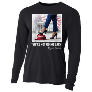 Kamala Harris For Women Were Not Going Back Vote Blue Cooling Performance Long Sleeve Crew