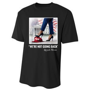 Kamala Harris For Women Were Not Going Back Vote Blue Performance Sprint T-Shirt