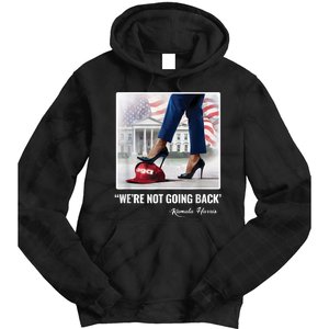 Kamala Harris For Women Were Not Going Back Vote Blue Tie Dye Hoodie