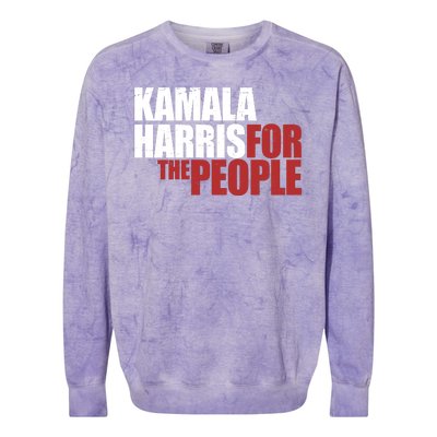 Kamala Harris For The People Political Colorblast Crewneck Sweatshirt