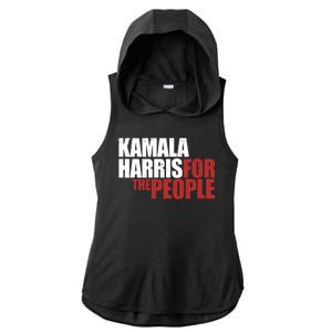 Kamala Harris For The People Political Ladies PosiCharge Tri-Blend Wicking Draft Hoodie Tank