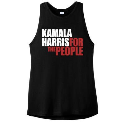 Kamala Harris For The People Political Ladies PosiCharge Tri-Blend Wicking Tank