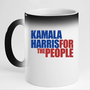 Kamala Harris For The People Political 11oz Black Color Changing Mug