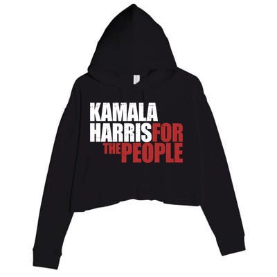 Kamala Harris For The People Political Crop Fleece Hoodie