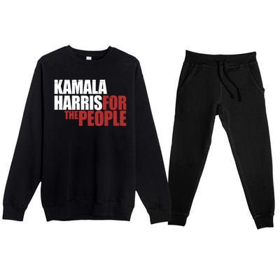 Kamala Harris For The People Political Premium Crewneck Sweatsuit Set