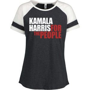 Kamala Harris For The People Political Enza Ladies Jersey Colorblock Tee