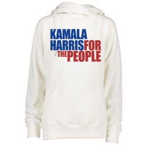 Kamala Harris For The People Political Womens Funnel Neck Pullover Hood