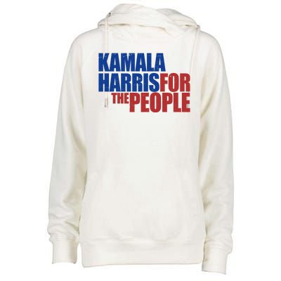 Kamala Harris For The People Political Womens Funnel Neck Pullover Hood