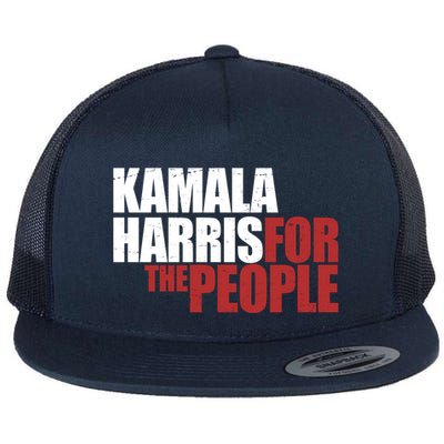 Kamala Harris For The People Political Flat Bill Trucker Hat