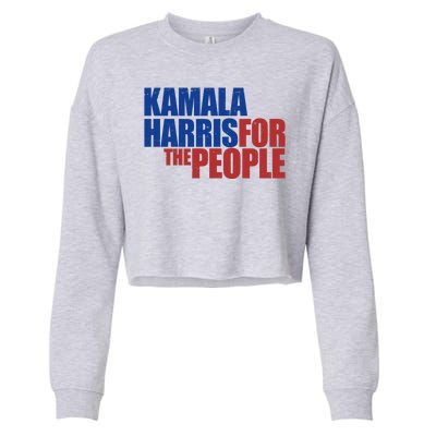 Kamala Harris For The People Political Cropped Pullover Crew