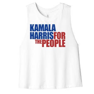 Kamala Harris For The People Political Women's Racerback Cropped Tank