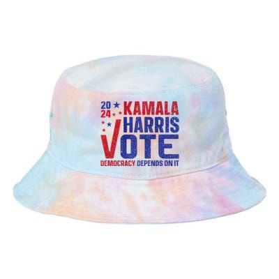 Kamala Harris For President A New Vision For America Tie Dye Newport Bucket Hat