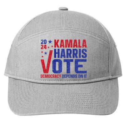 Kamala Harris For President A New Vision For America 7-Panel Snapback Hat