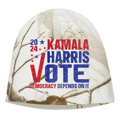 Kamala Harris For President A New Vision For America Kati - Camo Knit Beanie