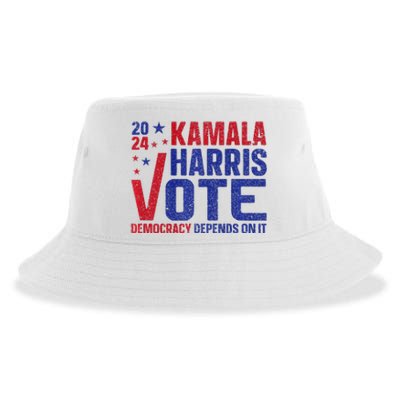 Kamala Harris For President A New Vision For America Sustainable Bucket Hat