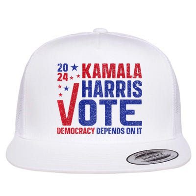 Kamala Harris For President A New Vision For America Flat Bill Trucker Hat