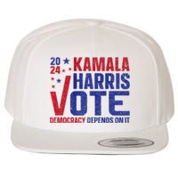 Kamala Harris For President A New Vision For America Wool Snapback Cap