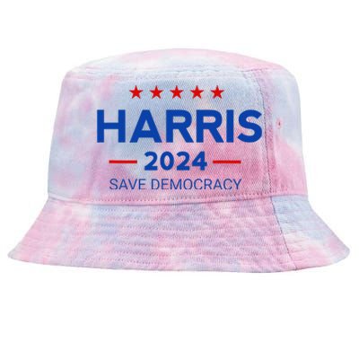 Kamala Harris For President Save Democray 2024 Gift Tie-Dyed Bucket Hat