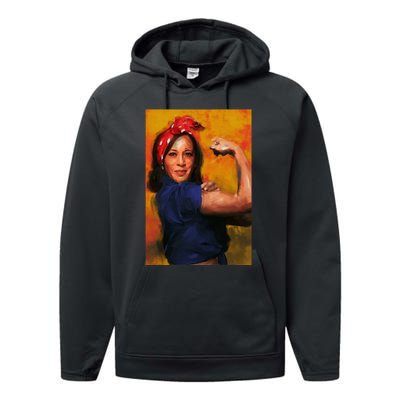 Kamala Harris For President Mala We Can Do It Performance Fleece Hoodie