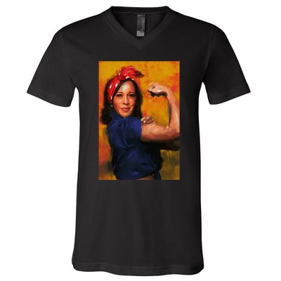 Kamala Harris For President Mala We Can Do It V-Neck T-Shirt