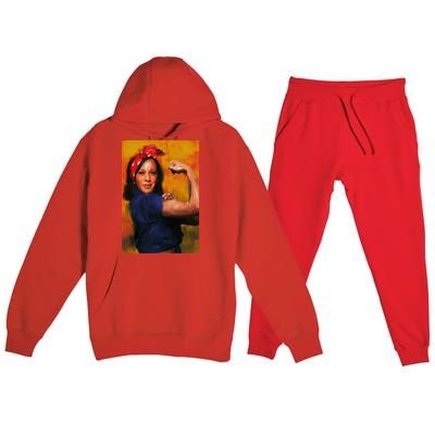 Kamala Harris For President Mala We Can Do It Premium Hooded Sweatsuit Set