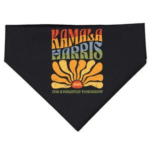 Kamala Harris For A Brighter Tomorrow 2024 USA-Made Doggie Bandana