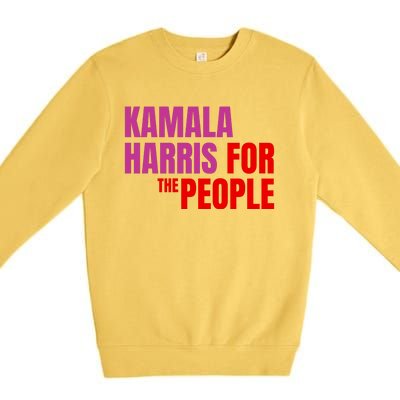 Kamala Harris For The People Kamala 2024 Premium Crewneck Sweatshirt