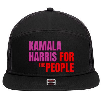 Kamala Harris For The People Kamala 2024 7 Panel Mesh Trucker Snapback Hat