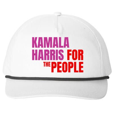 Kamala Harris For The People Kamala 2024 Snapback Five-Panel Rope Hat