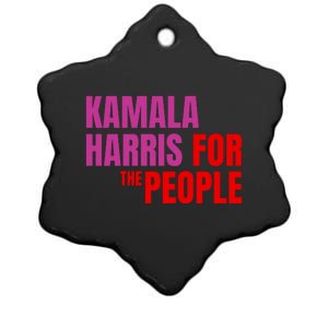 Kamala Harris For The People Kamala 2024 Ceramic Star Ornament