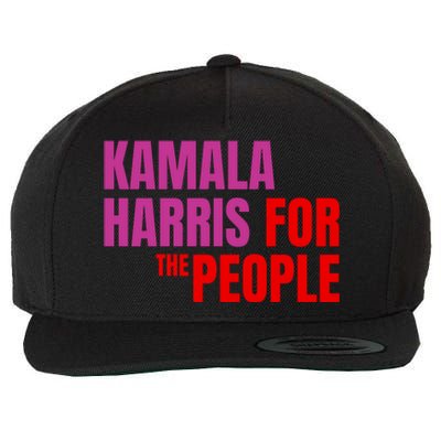 Kamala Harris For The People Kamala 2024 Wool Snapback Cap