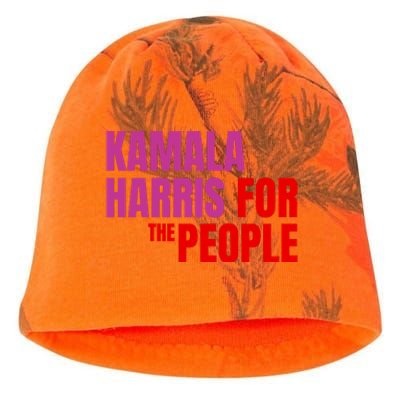 Kamala Harris For The People Kamala 2024 Kati - Camo Knit Beanie