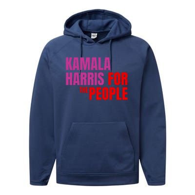 Kamala Harris For The People Kamala 2024 Performance Fleece Hoodie