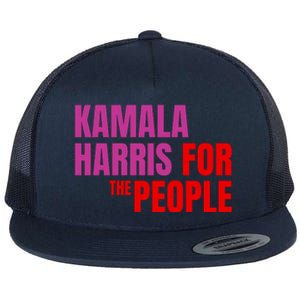 Kamala Harris For The People Kamala 2024 Flat Bill Trucker Hat