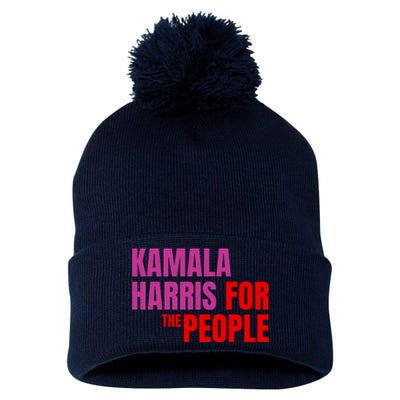 Kamala Harris For The People Kamala 2024 Pom Pom 12in Knit Beanie