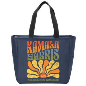 Kamala Harris For A Brighter Tomorrow 2024 Zip Tote Bag