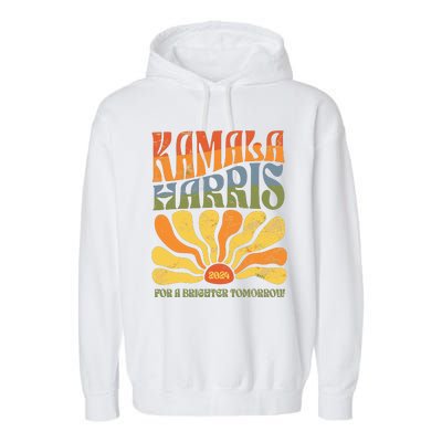 Kamala Harris For A Brighter Tomorrow 2024 Garment-Dyed Fleece Hoodie