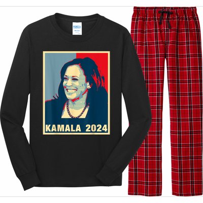 Kamala Harris For President 2024 Madam Vice President Long Sleeve Pajama Set