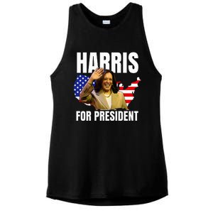 Kalama Harris For President 2024 Ladies PosiCharge Tri-Blend Wicking Tank