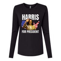 Kalama Harris For President 2024 Womens Cotton Relaxed Long Sleeve T-Shirt