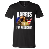 Kalama Harris For President 2024 V-Neck T-Shirt