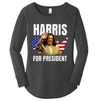 Kalama Harris For President 2024 Women's Perfect Tri Tunic Long Sleeve Shirt