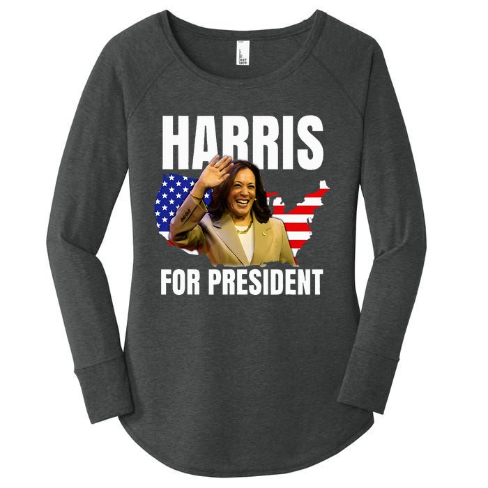 Kalama Harris For President 2024 Women's Perfect Tri Tunic Long Sleeve Shirt