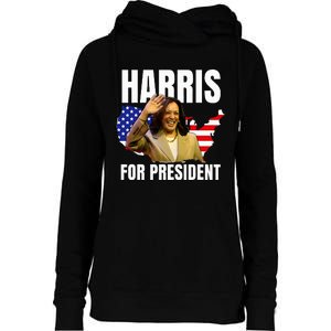 Kalama Harris For President 2024 Womens Funnel Neck Pullover Hood